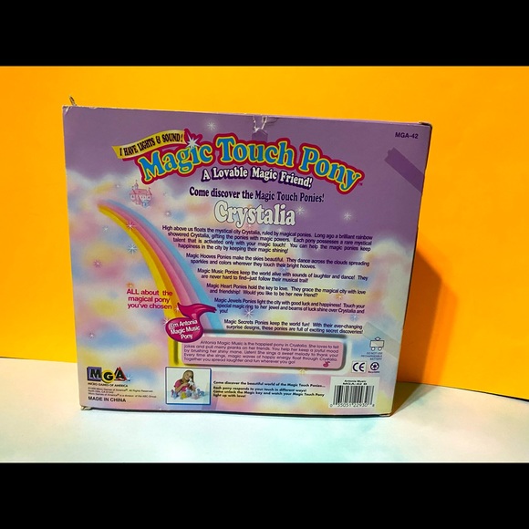 MAGIC TOUCH PONY VINTAGE 90s ANTONIA PONY MANE LIGHTS UP & BLINKS, PLAYS MUSIC - Picture 12 of 14